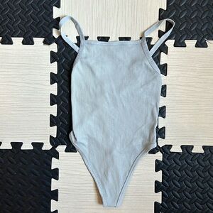 Urban outfitters Out From Under ribbed gray bodysuit size XS/S